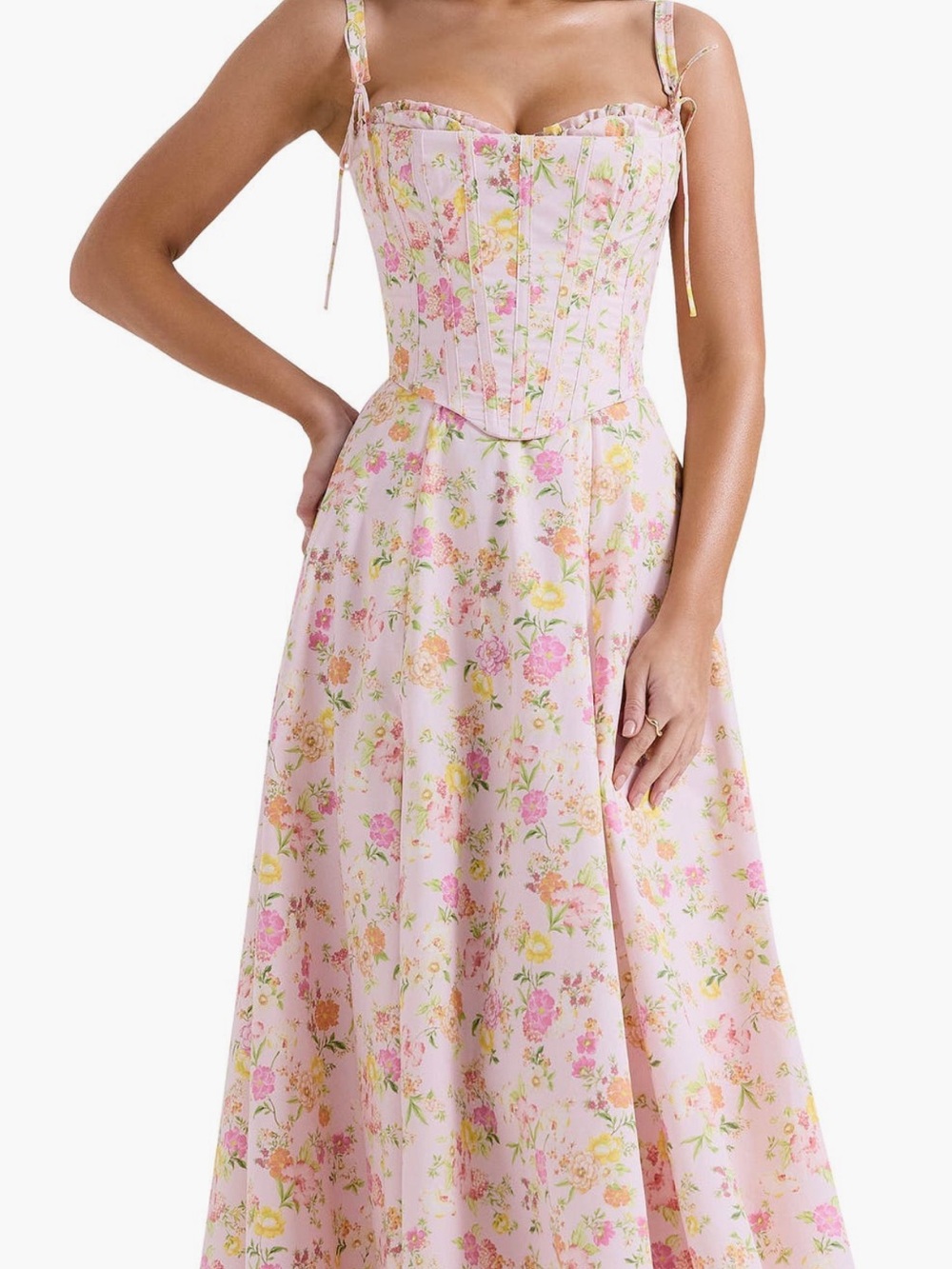 House of CB Clarabelle Midi Dress XS NWT